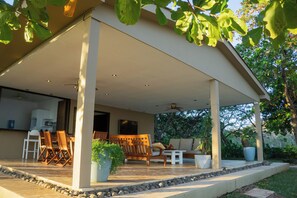 Comfort-Haus, Strandblick, Meerseite | Wohnbereich