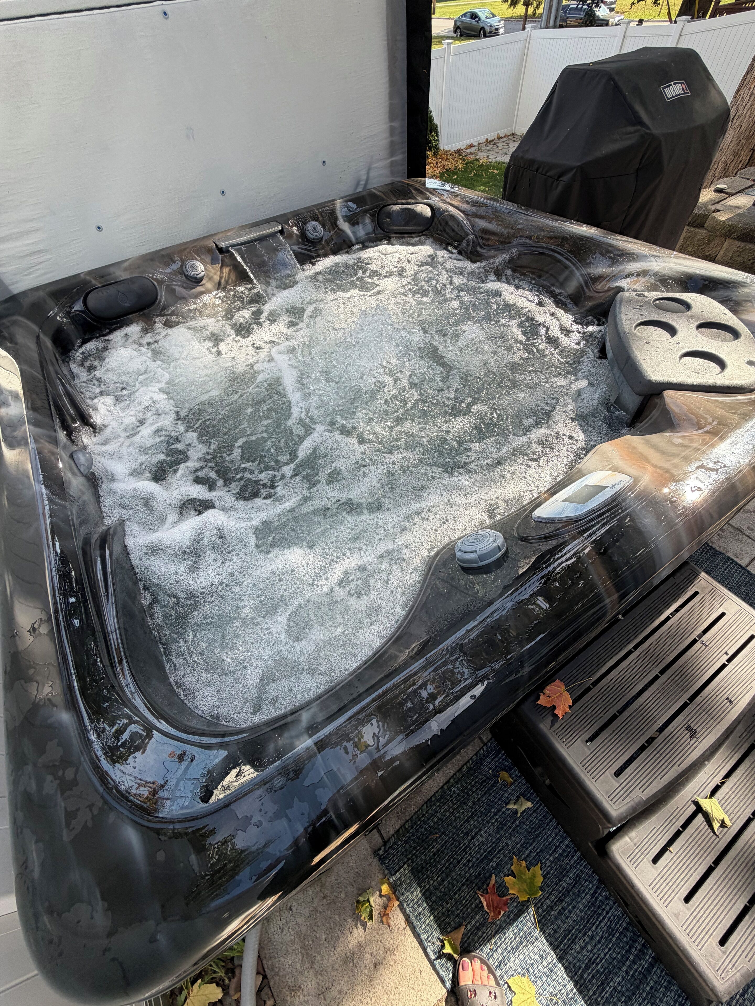 Idromassaggio all'aperto