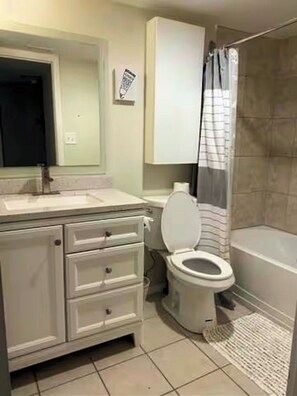 Towels, soap, toilet paper