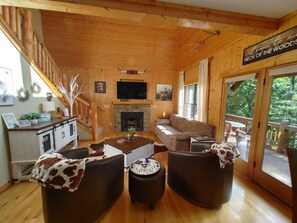 TV connectée, cheminée