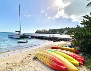 Sun loungers, beach towels
