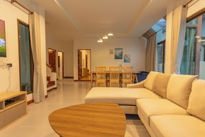 Villa, Balcony | Living area