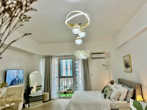 1 makuuhuone, tallelokero huoneessa, silitysrauta/-lauta, ilmainen Wi-Fi