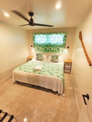 Familienbungalow, 2 Schlafzimmer, Blick auf die Lagune, Strandnähe | Zustellbetten