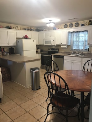 Microwave, oven, stovetop, dishwasher