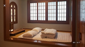 Premium Quadruple Room, Courtyard View | Soundproofing, free WiFi