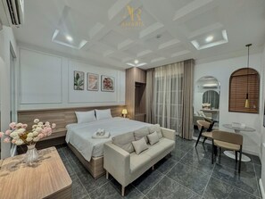 Basic Quadruple Room | In-room safe, desk, laptop workspace, soundproofing