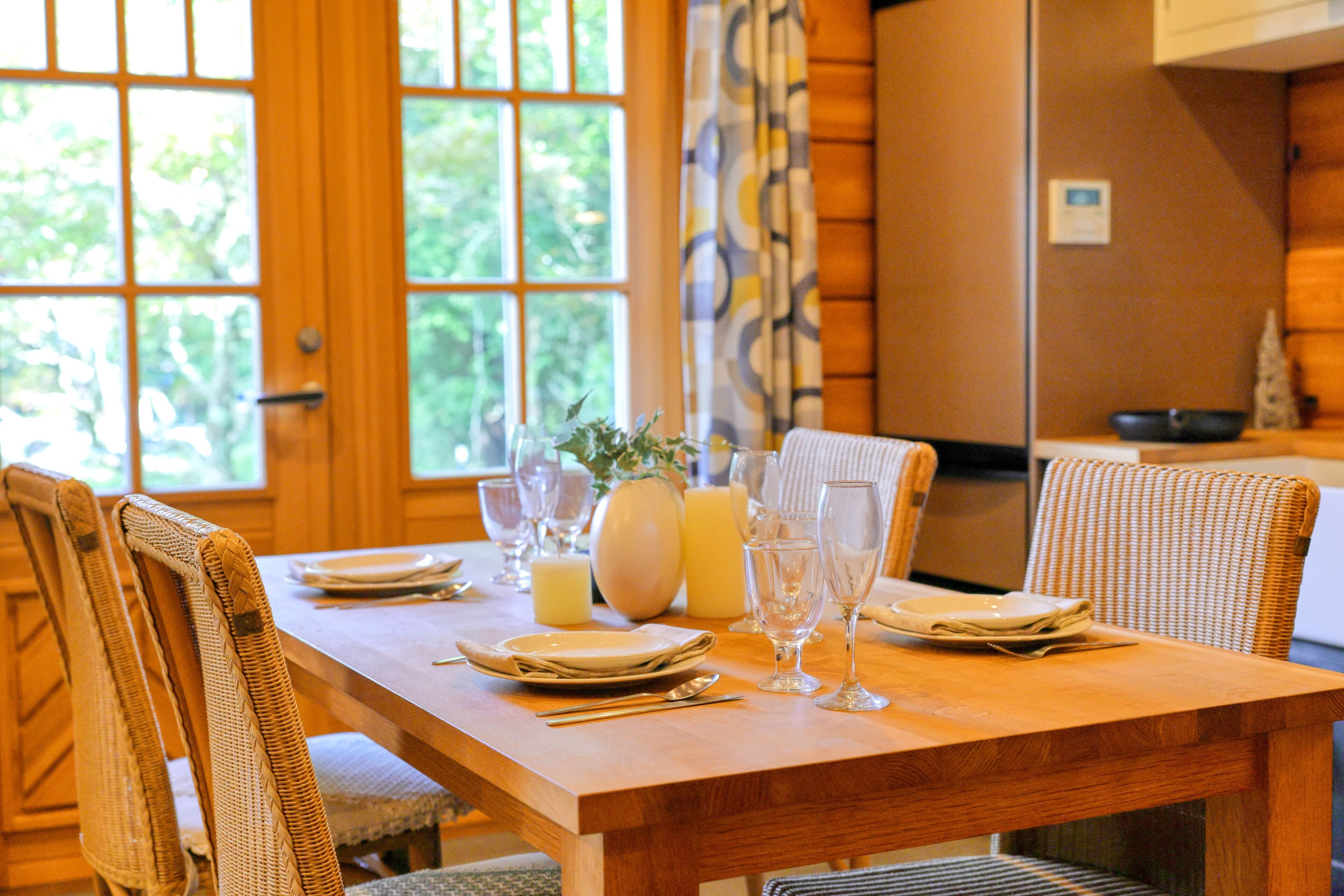 别墅, 阳台, 花园景观 | 客房内用餐