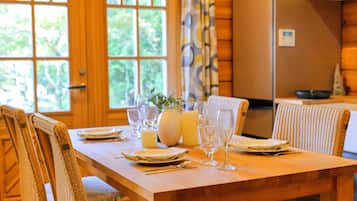 Villa, Balcony, Garden View | In-room dining