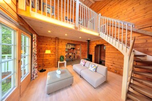 Villa, Balcony, Garden View | Living area - First Villa (Yamanakako)