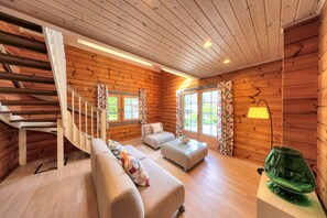 Villa, Balcony, Garden View | Living area - First Villa (Yamanakako)