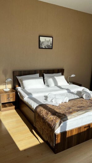 Classic Apartment, 2 Bedrooms, Non Smoking, City View | Desk, laptop workspace, soundproofing, iron/ironing board - Arena Hotel Baku (Baku)