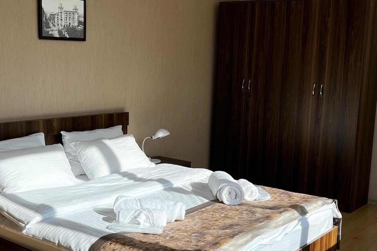 Classic Apartment, 2 Bedrooms, Non Smoking, City View | Desk, laptop workspace, soundproofing, iron/ironing board