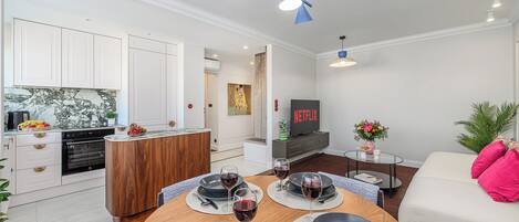 Blackout curtains, iron/ironing board, cots/infant beds, travel cot