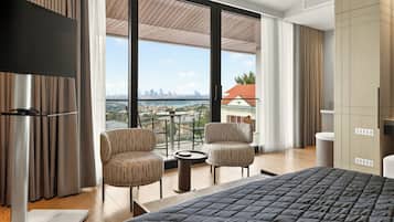 Elite-Zimmer, Meerblick | Blick auf die Stadt