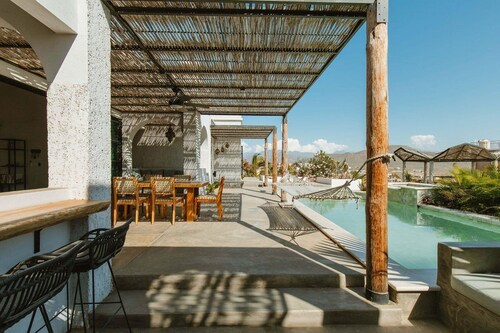 Panoramic Oceanview Oasis with Pool, Jacuzzi & Casita– Minutes to Cerritos Beach