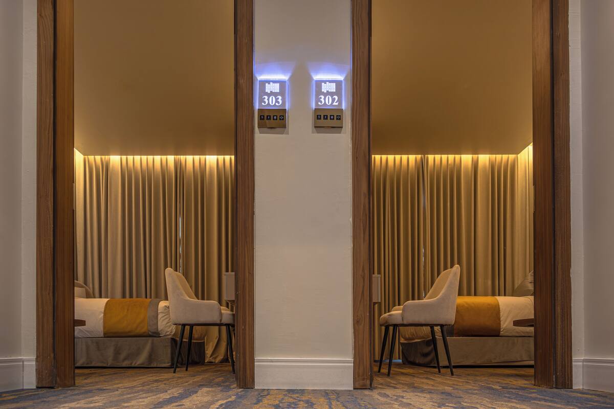 In-room safe, blackout curtains, iron/ironing board, free WiFi