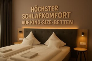 Down duvets, desk, free WiFi, bed sheets