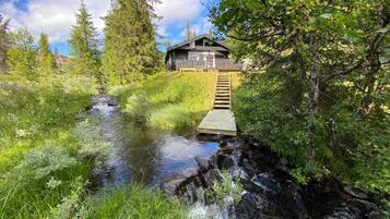 Kabin, 4 kamar tidur, patio, pemandangan gunung | Eksterior