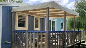 Terrace/patio - Family mobile home with terrace in Vendays-Montalivet (Vendays-Montalivet)