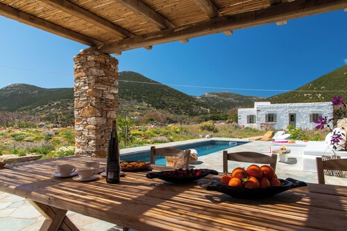 Themonies, a collection of converted traditional Cycladic barns.