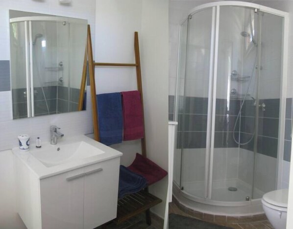 Shower, hair dryer, towels, soap - Maisonette cosy Blois (Le Tampon)