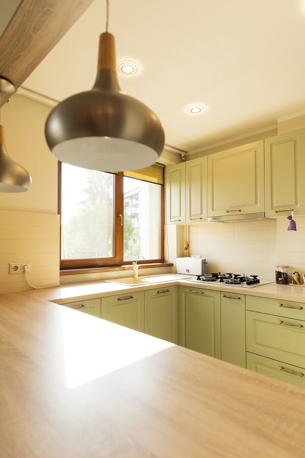 Comfort Apartment, Balcony | Private kitchen