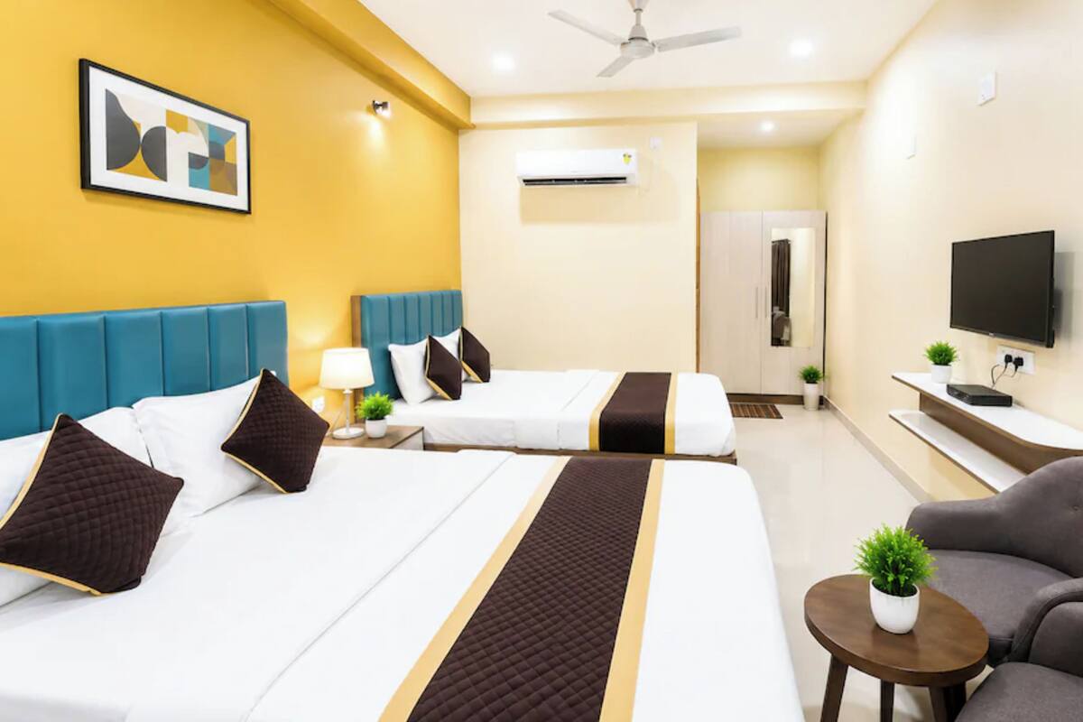 Deluxe Quadruple Room, Air conditioning | View from room