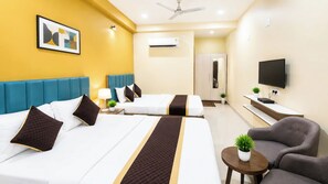 Deluxe Quadruple Room, Air conditioning | View from room - Hotel Medhya Grand Varanasi (Varanasi)