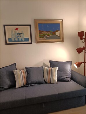 Apartment, 2 Bedrooms, Balcony, City View | Living area - Zefiro, Two-bedroom Apartment (Bari)