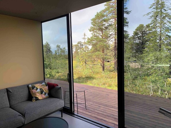 Ferienhütte, 2 Schlafzimmer, Balkon, Bergblick | Balkon