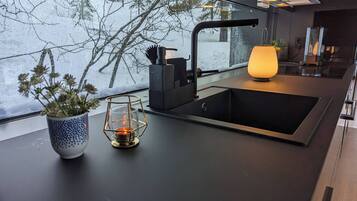 小屋, 2 間臥室, 陽台, 山景 | 住宿內部