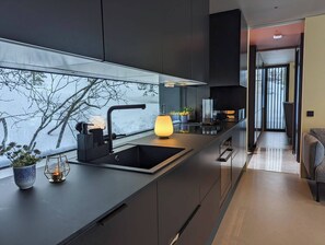 Cabin, 2 Bedrooms, Balcony, Mountain View | Private kitchen - Modern Cabin in Blefjell (Flesberg)