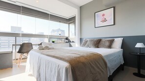 Laptop workspace, free WiFi