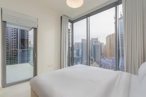 Luxury-Apartment, 2 Schlafzimmer, Balkon, Blick auf den Jachthafen