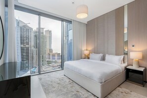 Appartement Luxe, 2 chambres, balcon, vue marina | Fer et planche à repasser, Wi-Fi gratuit