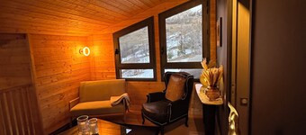 Architect-designed chalet, panoramic view & Nordic bath - Allos (04260) - 1700m