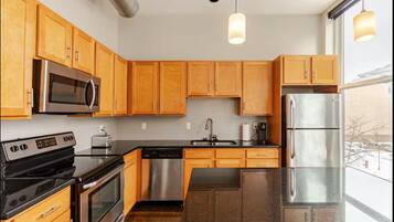 Microwave, oven, stovetop, dishwasher