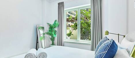 2 chambres, fer et planche Ă repasser, Wi-Fi, literie fournie