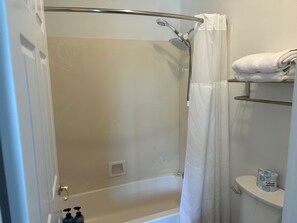 Hair dryer, towels
