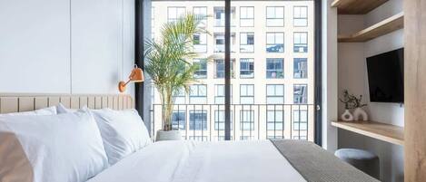 1 室のベッドルーム、WiFi、ベッドシーツ