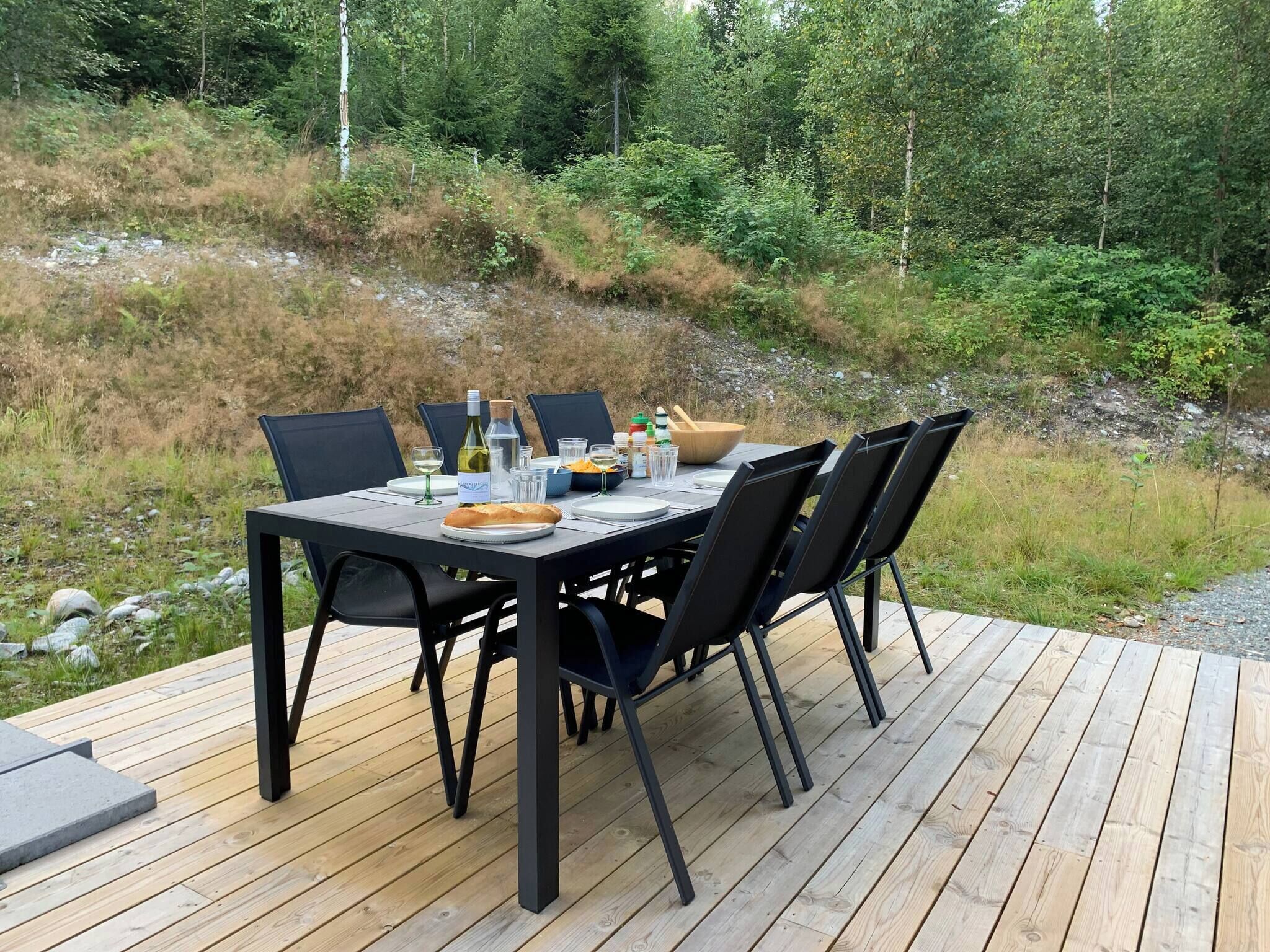 Cabin, 3 Bedrooms, Terrace, Garden View | Outdoor dining