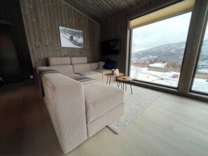 Cabin, 3 Bedrooms, Terrace, Garden View | Living area | Books