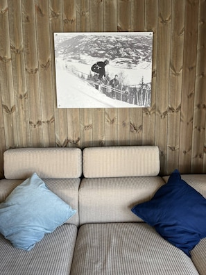 Cabin, 3 Bedrooms, Terrace, Garden View | Living area - Holiday Home With View at Norefjell (Krodsherad)