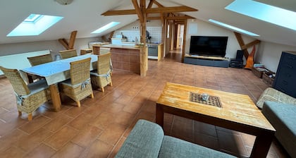 Charming top floor apartment near the Baltic Sea Ideal for families of up to 6 people