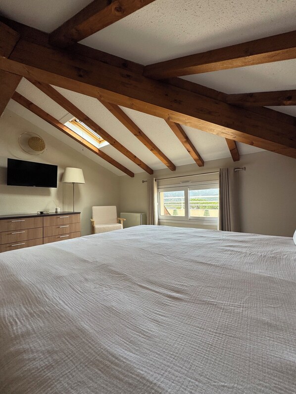 2 bedrooms, iron/ironing board, internet, bed sheets