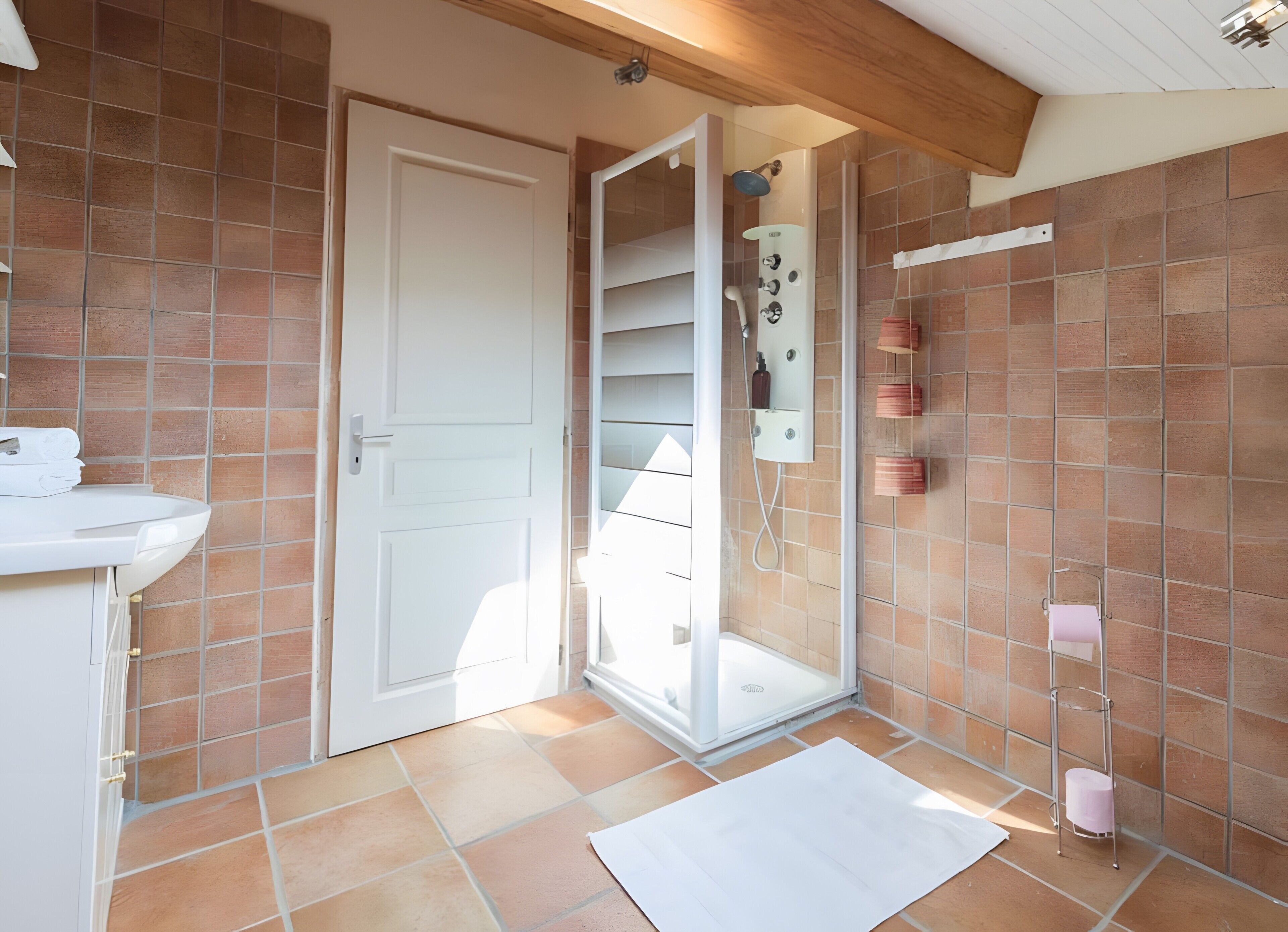 Een douche, een haardroger