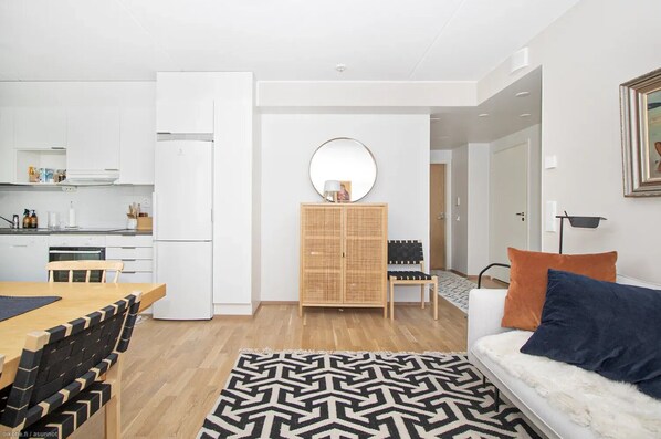 Private kitchen - Stylish Nordic 2BR Apartment with Sauna (Kuopio)