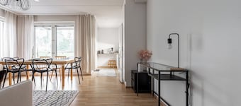Stylish Nordic 2BR Apartment with Sauna
