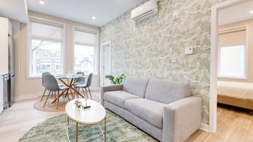 Superior Apartment 3, City View | Living area | 40-inch Smart TV with digital channels, Netflix, streaming services